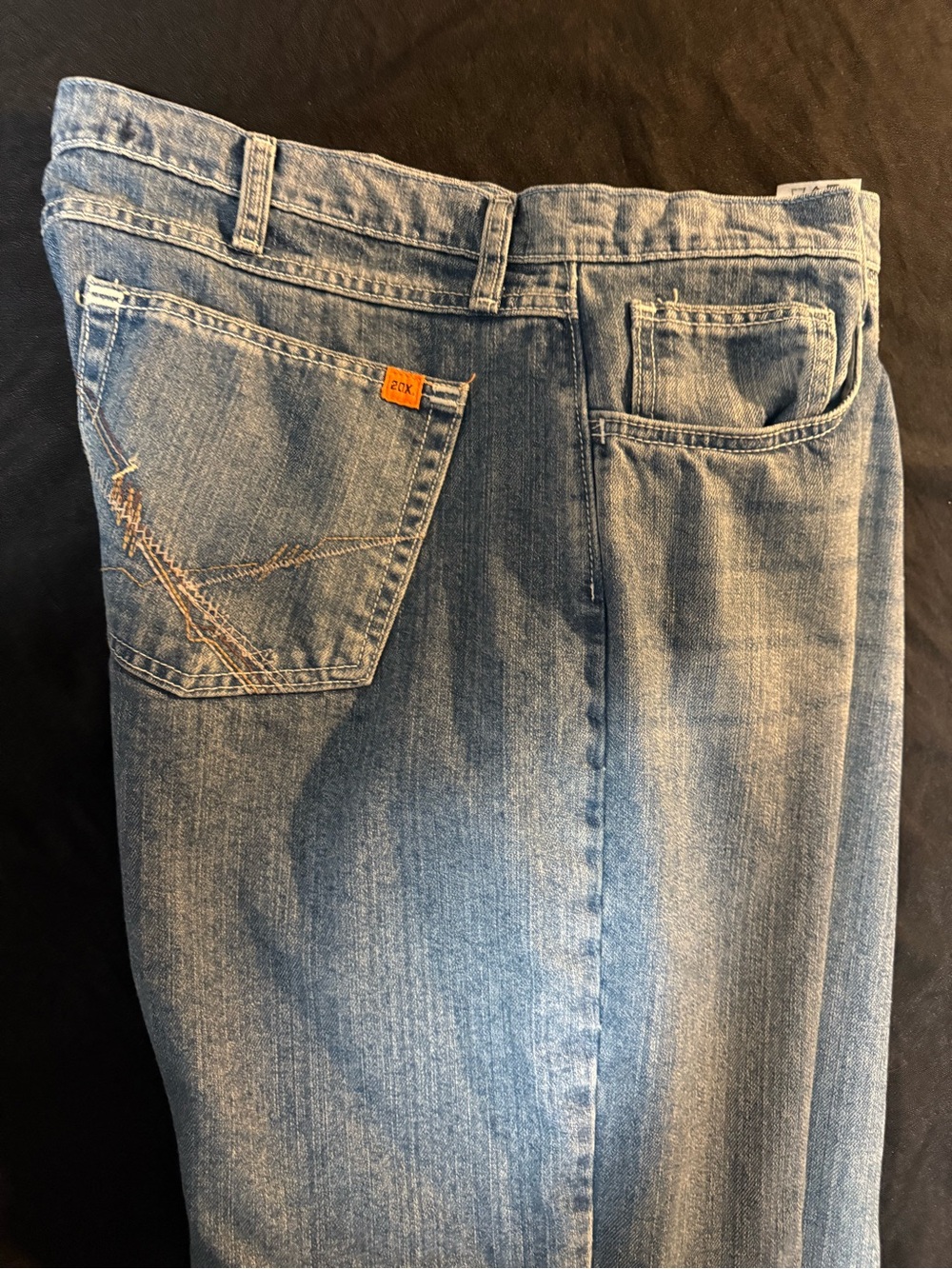 Men’s 40x34 Wrangler 20X FRCV42V FR Flame Resistant Cool Vantage Blue Jeans